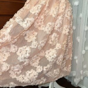 H&M Blush Pink Floral Skirt, size 8
